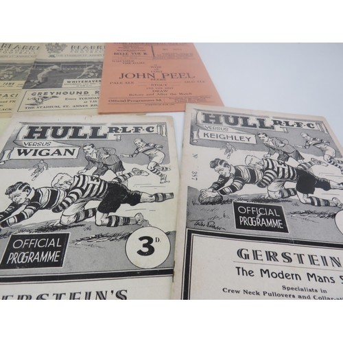 104 - 20 x 1950 RUGBY LEAGUE PROGRAMMES