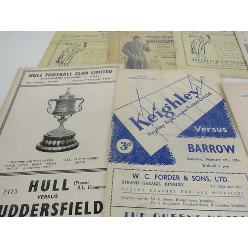 104 - 20 x 1950 RUGBY LEAGUE PROGRAMMES