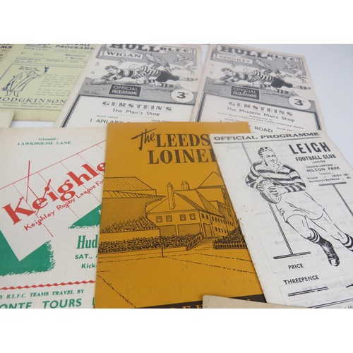 104 - 20 x 1950 RUGBY LEAGUE PROGRAMMES