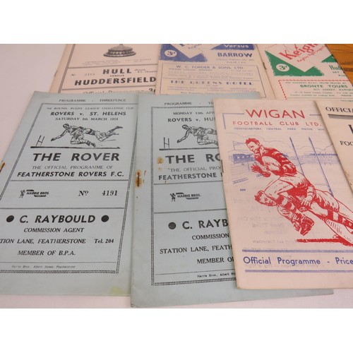 104 - 20 x 1950 RUGBY LEAGUE PROGRAMMES