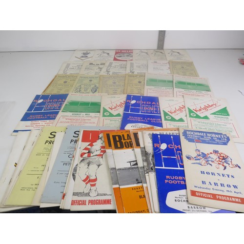 105 - 50 x 1960'S RUGBY LEAGUE PROGRAMMES