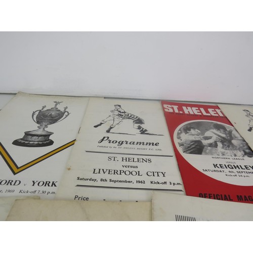 105 - 50 x 1960'S RUGBY LEAGUE PROGRAMMES