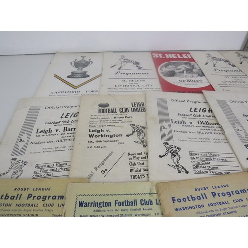 105 - 50 x 1960'S RUGBY LEAGUE PROGRAMMES