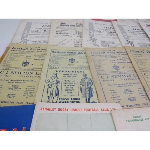 105 - 50 x 1960'S RUGBY LEAGUE PROGRAMMES