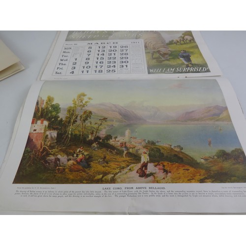 112 - CALENDERS: BIBBY- 1911/5X1952 DOGS PLUS ART PRINTS