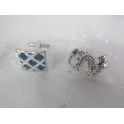 323 - 25 x PAIRS OF ASSORTED NEW CUFFLINKS