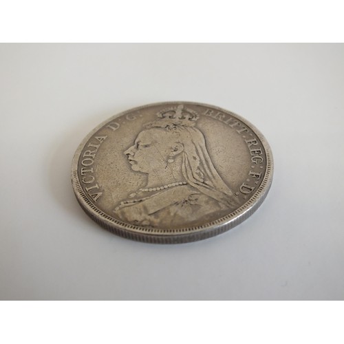 82 - 1889 VICTORIAN SILVER CROWN COIN