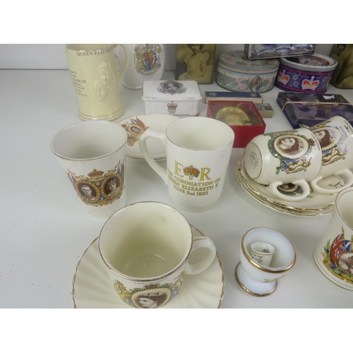 161 - ROYAL MEMORABILIA, CUPS, SAUCERS, BOOKS, PLATES AND TINS includes PRINCESS MARY TIN