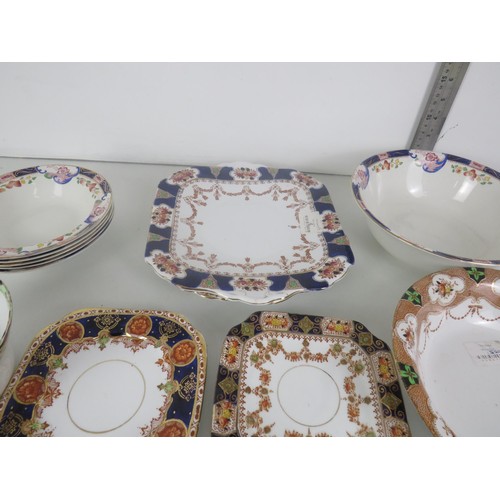 165 - ASSORTED CHINA WARE- ROYAL VALE, DUTCHESS, WINDSOR, AUERTONS, SHIELD, BRIDGEWOOD, HEATHECOTE OVER 40... 