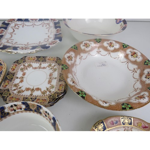 165 - ASSORTED CHINA WARE- ROYAL VALE, DUTCHESS, WINDSOR, AUERTONS, SHIELD, BRIDGEWOOD, HEATHECOTE OVER 40... 