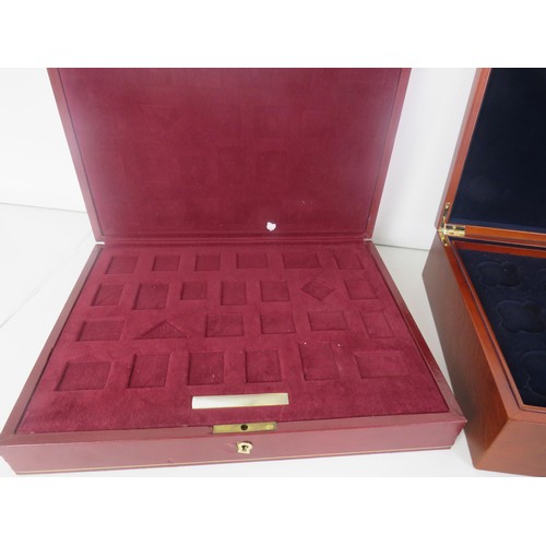 168 - 5 x COIN DISPLAY BOXES INCLUDES ROYAL MINT