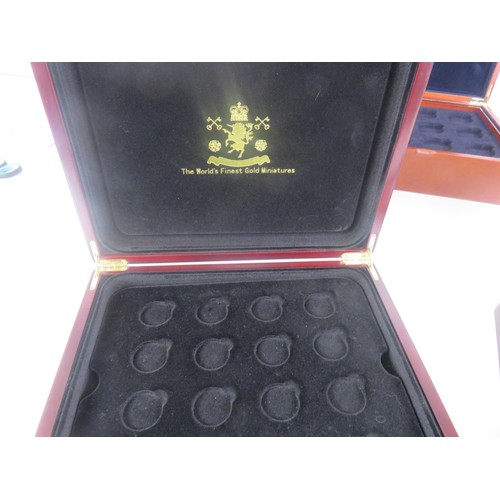 168 - 5 x COIN DISPLAY BOXES INCLUDES ROYAL MINT