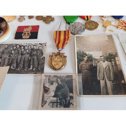 94 - JOB LOT OF MEDALS AND RELATED EPHEMERA AWARDED TO SPR BOWEN. A.R. TO INCLUDE NORMANDY CAMPAIGN MEDAL... 