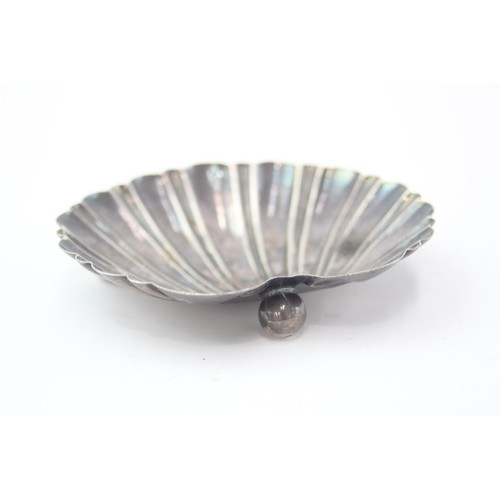 435 - Antique / Vintage Hallmarked .950 Continental SILVER Shell Form Scallop Dish 30g