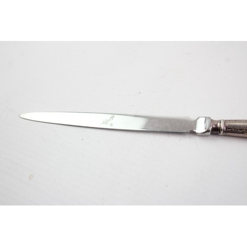 449 - Hallmarked 1985 Sheffield STERLING SILVER Handled Letter Opener (25g)