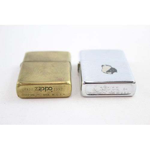 453 - 2 x Assorted ZIPPO Cigarette Lighters