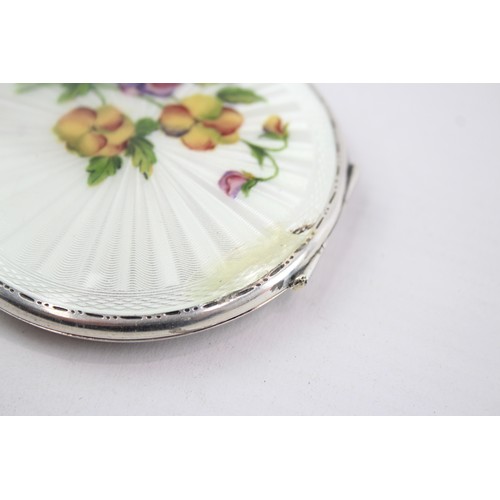 481 - Vintage Hallmarked 1951 Birmingham STERLING SILVER Ladies Vanity Compact (100g)