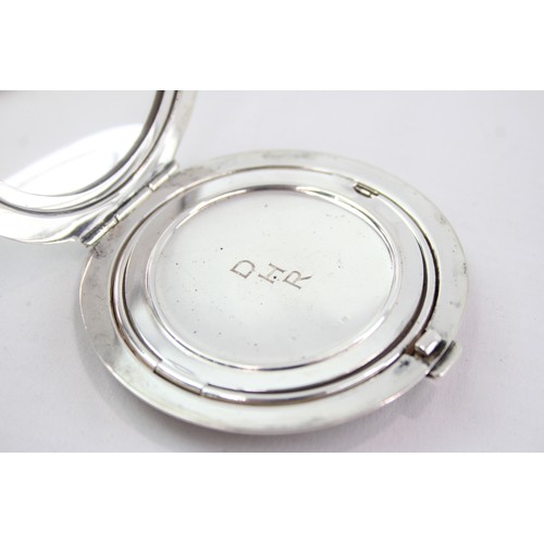 481 - Vintage Hallmarked 1951 Birmingham STERLING SILVER Ladies Vanity Compact (100g)