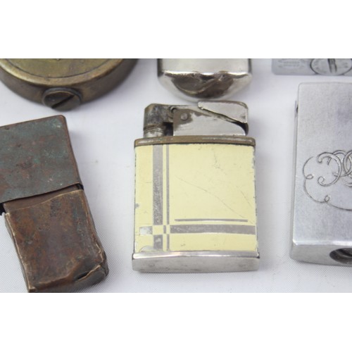 517 - 6 x Assorted Antique / Vintage LIGHTERS Inc Trench Art, Parker Roller Beacon etc