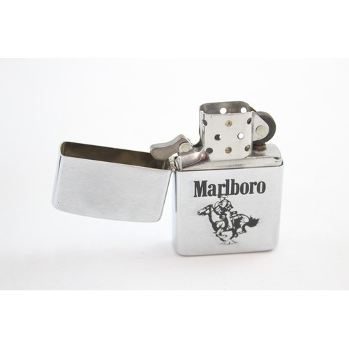 526 - Boxed Vintage 1985 Marlboro Advertising ZIPPO Cigarette Lighter