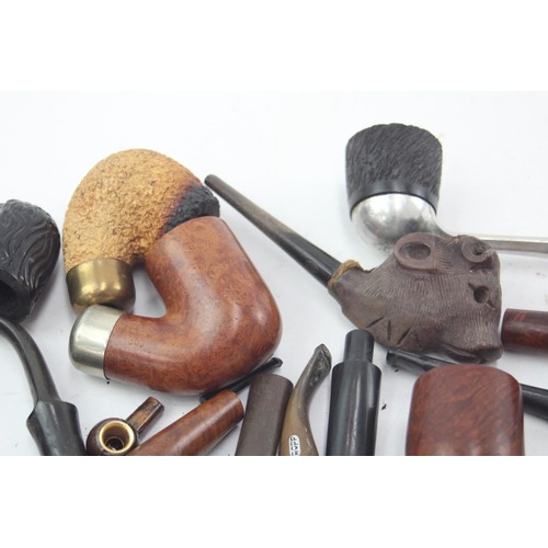 527 - Job Lot of Assorted SMOKING PIPES / PARTS Inc. Falco, Meerschaum, Calabash, Etc