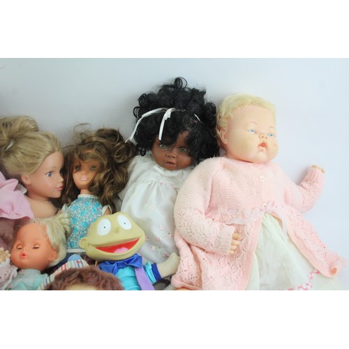 544 - 10 x Assorted Play DOLLS Inc Chad Valley Designafriend, Baby Annabelle, Baby Etc