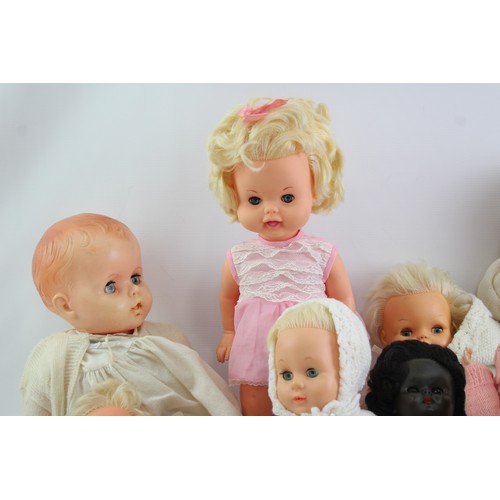 549 - 8 x Assorted Vintage BABY DOLLS Inc Palitoy, Pedigree, Mattel Etc