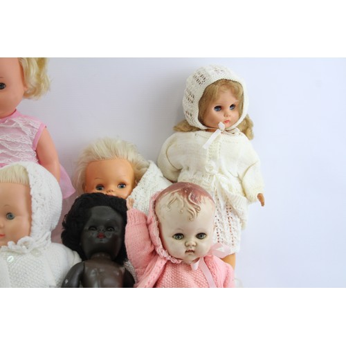 549 - 8 x Assorted Vintage BABY DOLLS Inc Palitoy, Pedigree, Mattel Etc