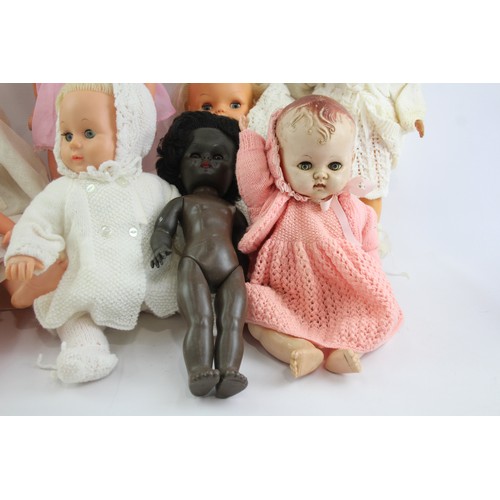 549 - 8 x Assorted Vintage BABY DOLLS Inc Palitoy, Pedigree, Mattel Etc