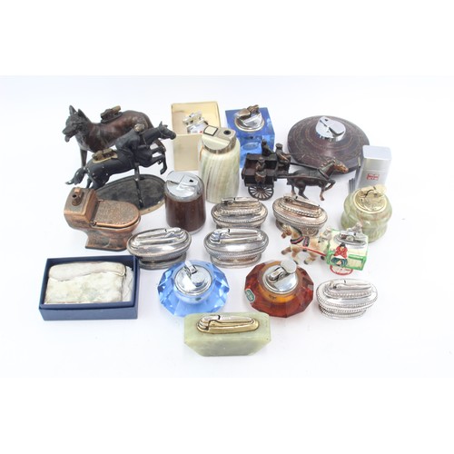 552 - 20 x Vintage TOBACCIANA Table Lighters Inc. Ronson, Novelty, Euro 2020 Etc