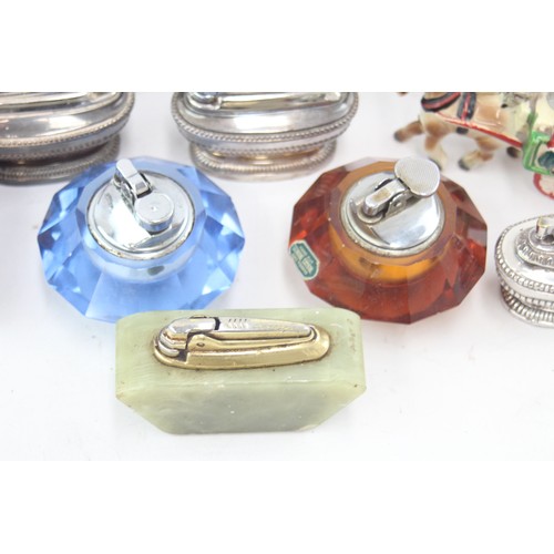 552 - 20 x Vintage TOBACCIANA Table Lighters Inc. Ronson, Novelty, Euro 2020 Etc