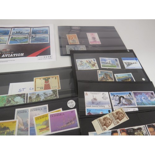 119 - BOX OF STAMPS, CARDS, MEDALS AND EPHEMERA