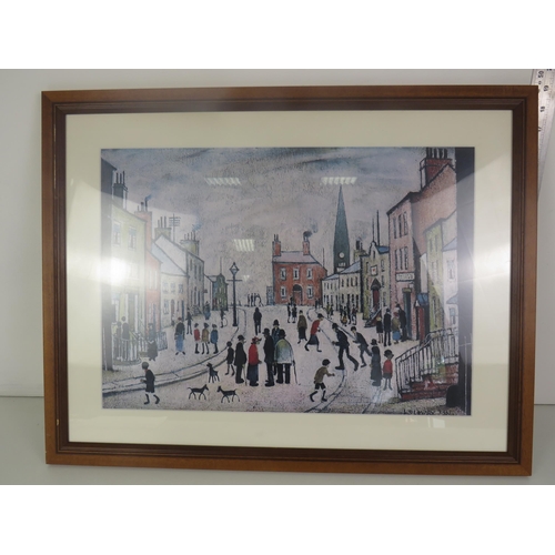 335 - 4 x FRAMED LOWRY PRINTS, 