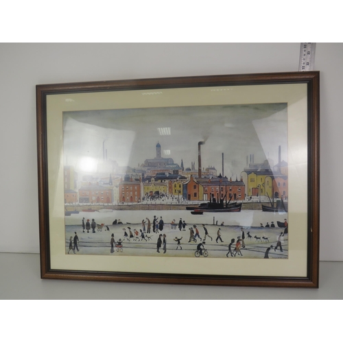 335 - 4 x FRAMED LOWRY PRINTS, 