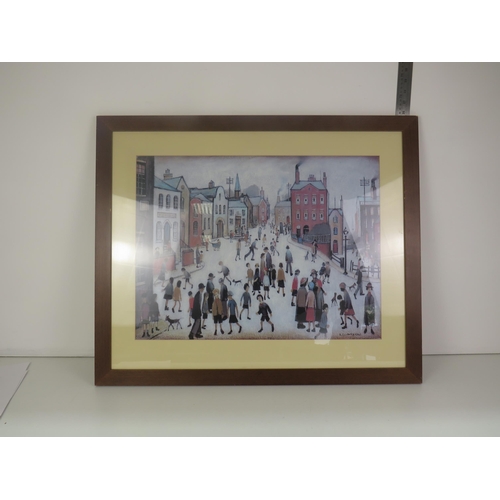 335 - 4 x FRAMED LOWRY PRINTS, 