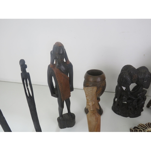 338 - LARGE SELECTION OF AFRICAN FIGURES