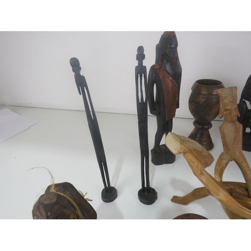 338 - LARGE SELECTION OF AFRICAN FIGURES