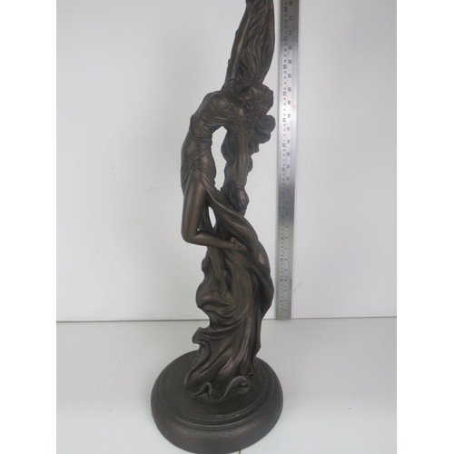 289 - AUSTIN SCULPTURE OF A LADY DANCING WITH ORIGINAL TAG AND SIGNED TO BASE- HEIGHT 64cms