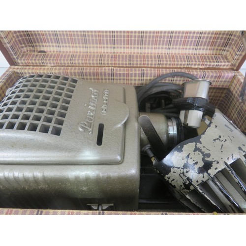 292 - PAXIMAT ELECTRIC SLIDE PROJECTOR WITH CASE, ACCESSORIES AND INSTRUCTIONS