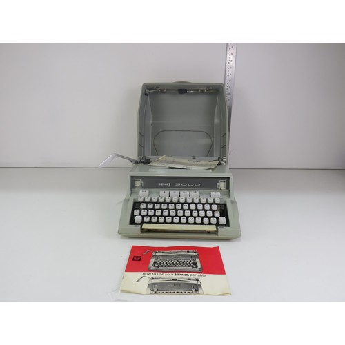 293 - HERMES 3000 TYPEWRITER IN GOOD CONDITION