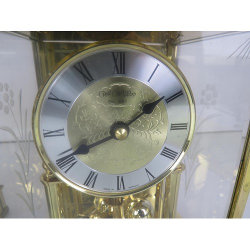 358 - KUNDO BRASS CARRIAGE CLOCK AND W.WIDDOP BRASS CARRIAGE CLOCK