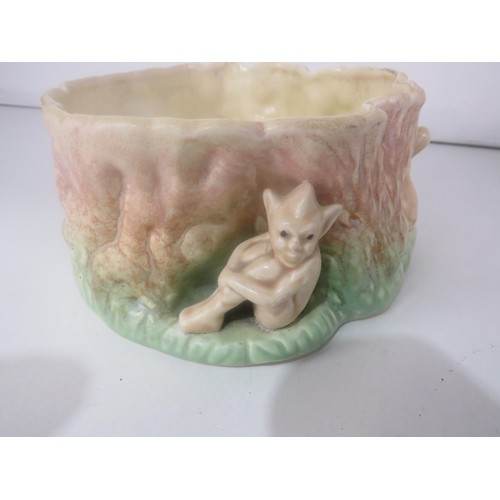 361 - TWO SYLVAC PIXIE AND RABBIT PLANTERS