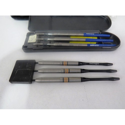 109 - 2 x CASED TUNSTON DARTS PLUS MANY EXTRAS