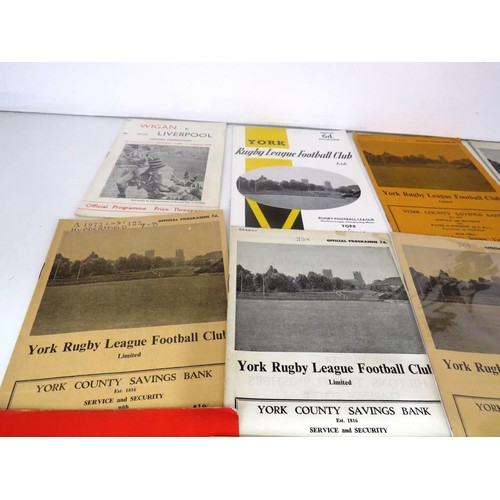 130 - 50 x RUGBY LEAGUE PROGRAMMES