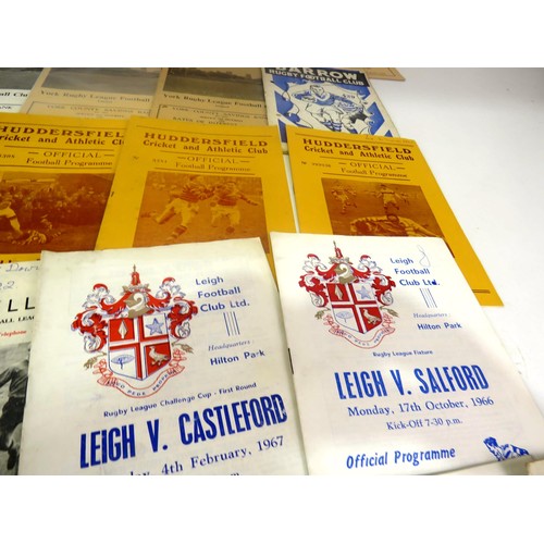 130 - 50 x RUGBY LEAGUE PROGRAMMES