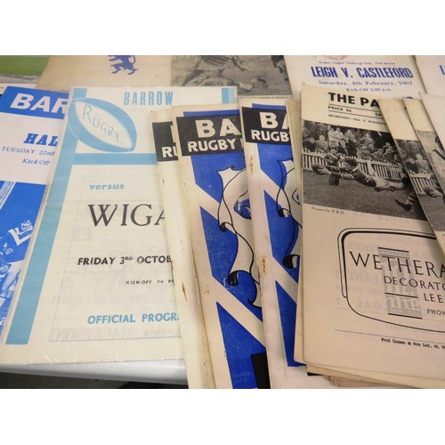 130 - 50 x RUGBY LEAGUE PROGRAMMES