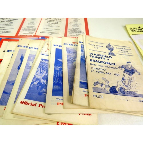 131 - 50 x RUGBY LEAGUE PROGRAMMES