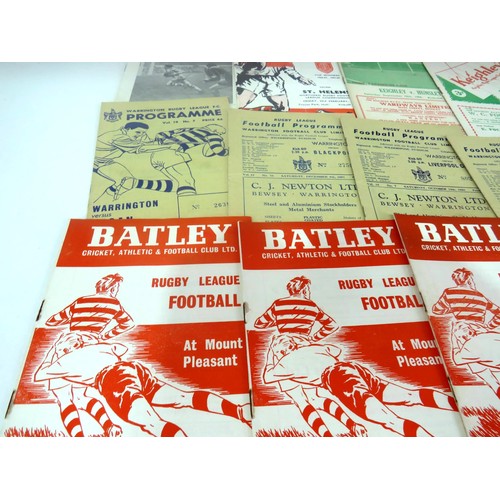 133 - 50 x RUGBY LEAGUE PROGRAMMES