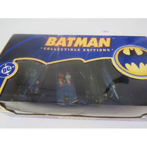 51 - CORGI BATMAN COLLECTIBLE EDITIONS BOXED SET OF FOUR DIECAST 1:43 SCALE VEHICLES