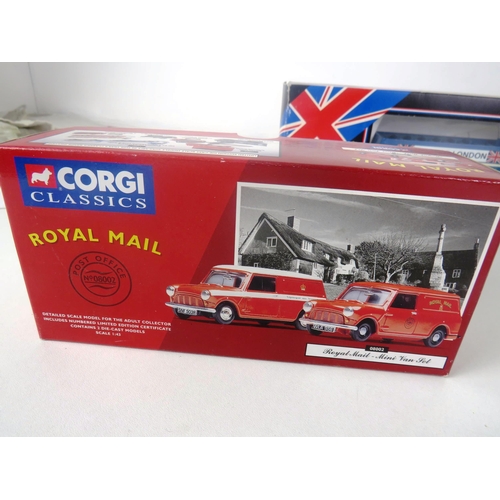 53 - REVELL METAL MESSERSCHWITT KR 200 1:88 SCALE, CORGI CLASSICS ROYAL MAIL MINI VAN SET AND SOLIDO TOUR... 